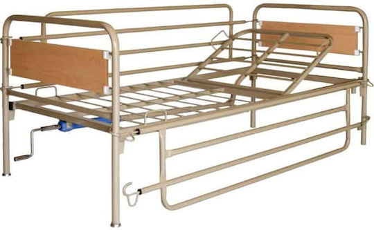 Alfa Care Ac400w Ръководство Единично Болнично Легло с Колела Странична Лента Матрак Спирачки Публикувано на AC-400W