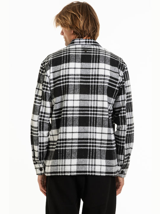 Vittorio Artist Overshirt Long-sleeved Shirt Checked Black