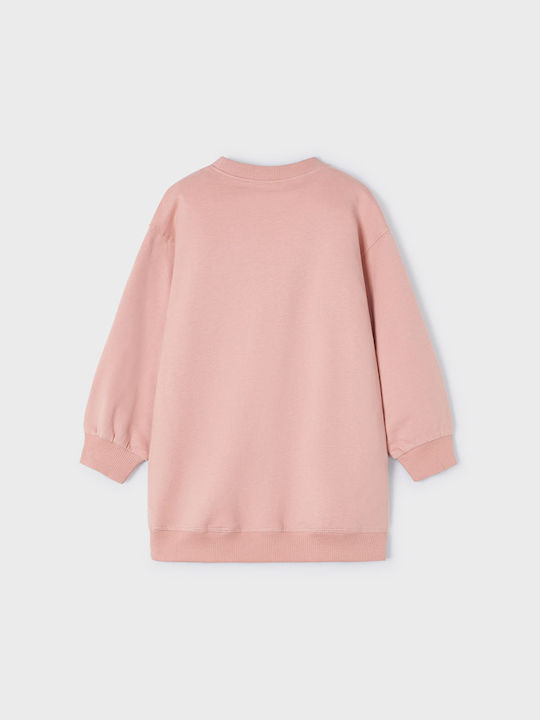 Mayoral Sweatshirt Kids Dress Long Sleeve Pink