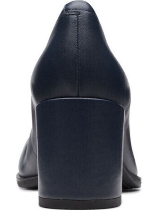 Navy Blue Heels Freva 55 Court