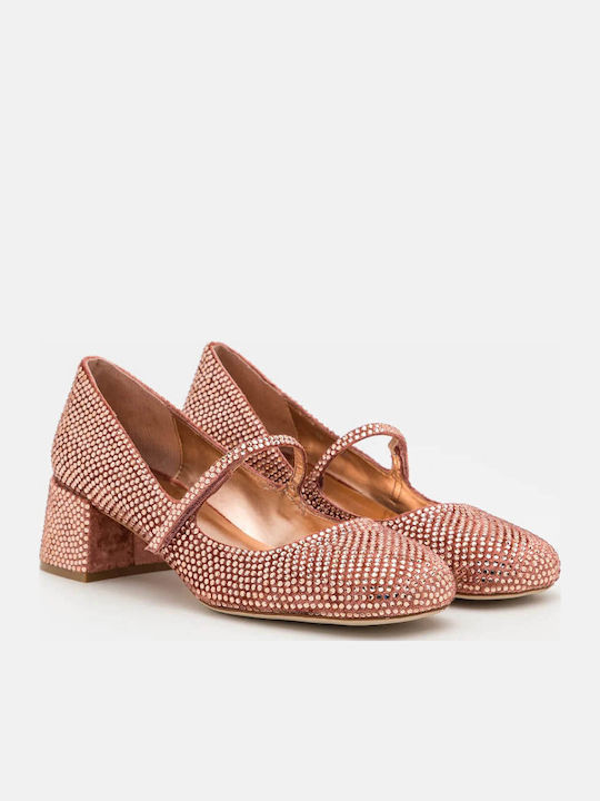 Jeffrey Campbell Pink Heels with Strap Regal