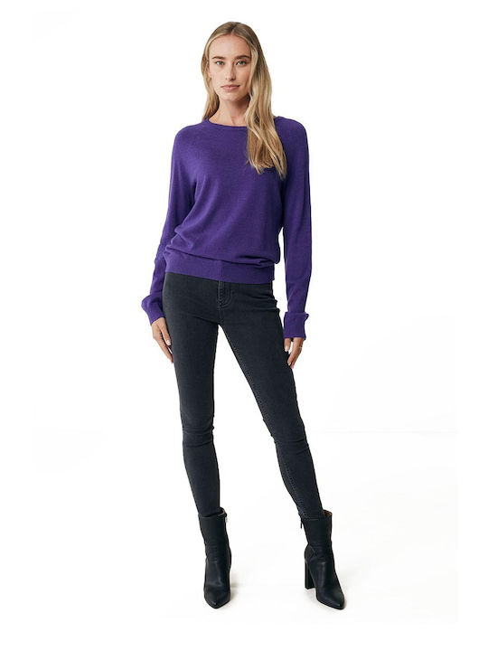 Mexx Women's Long Sleeve Sweater Purple