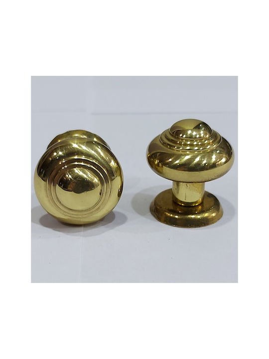 Eurofer Knob Furniture made of Metallic Gold-glossy 11389-000-BRZ2 1pcs