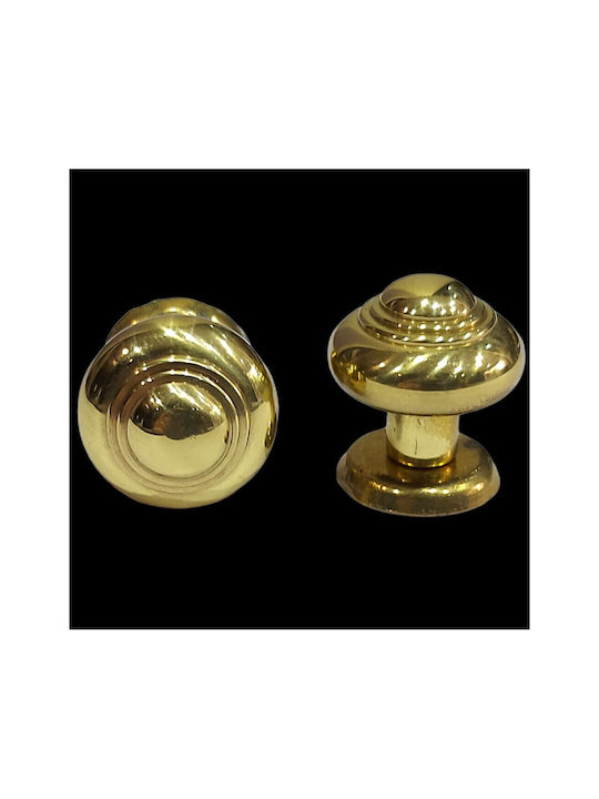 Eurofer Knob Furniture made of Metallic Gold-glossy 11389-000-BRZ2 1pcs