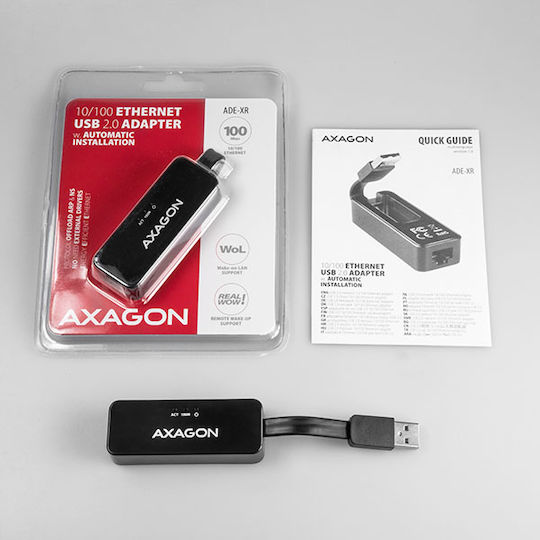 Axagon ADE-XR Adaptor Rețea USB cu Conexiune Cablată Ethernet