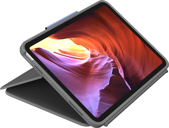 Logitech Rugged Folio Flip Cover cu Tastatură în International English Grafit (iPad 2022 10.9'' - iPad 2022 10,9") 920-011208