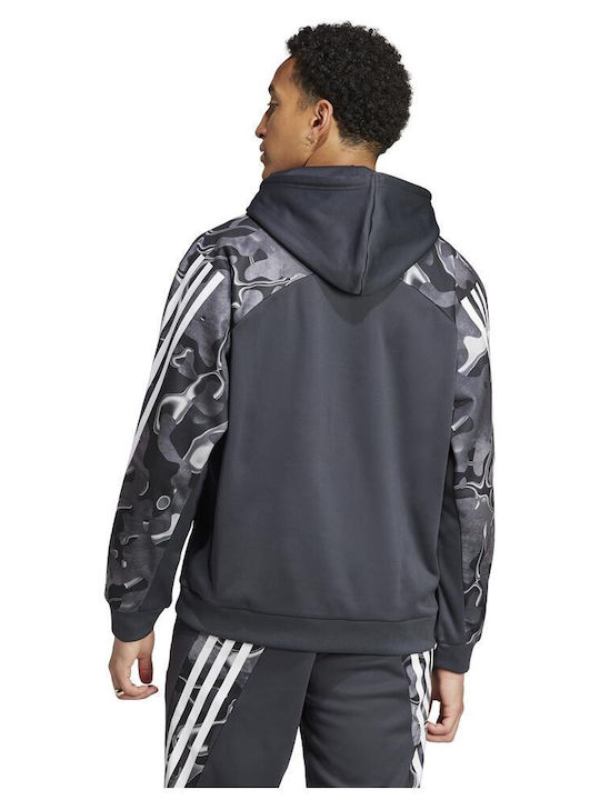 Adidas Men's Sweatshirt with Hood Black