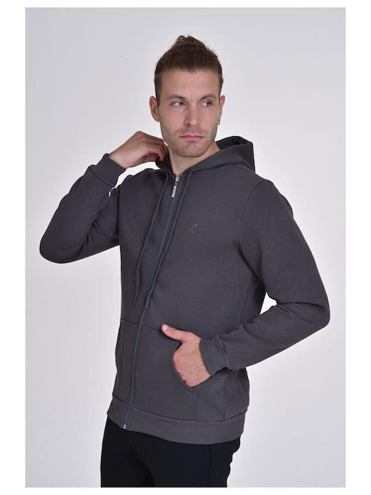 Gray Hoodie Cardigan