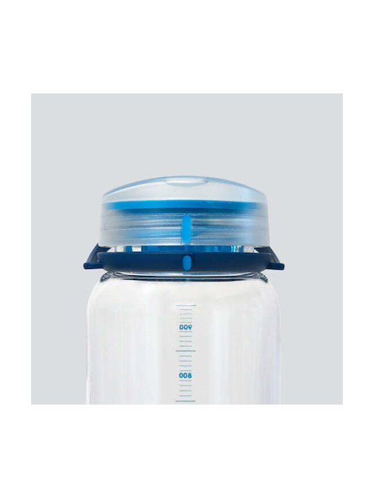 Hydrapak Sport Plastic Water Bottle 750ml Transparent
