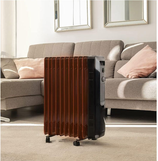 Cecotec READYWARM 11000 SPACE BLACK Καλοριφέρ Λαδιού με 10 φέτες 2500W