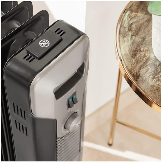 Cecotec READYWARM 11000 SPACE BLACK Καλοριφέρ Λαδιού με 10 φέτες 2500W