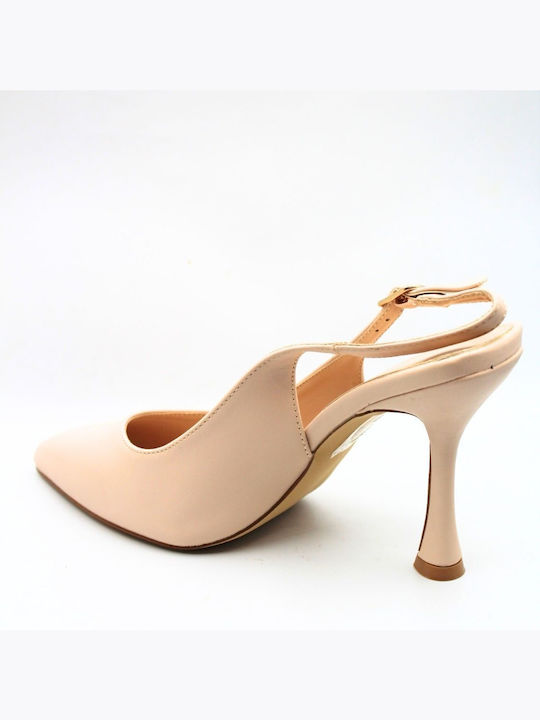 Plato Leder Pumps Rosa