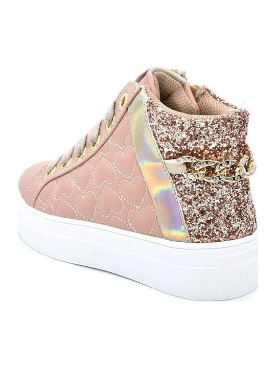 Παιδικά Sneakers High Ροζ