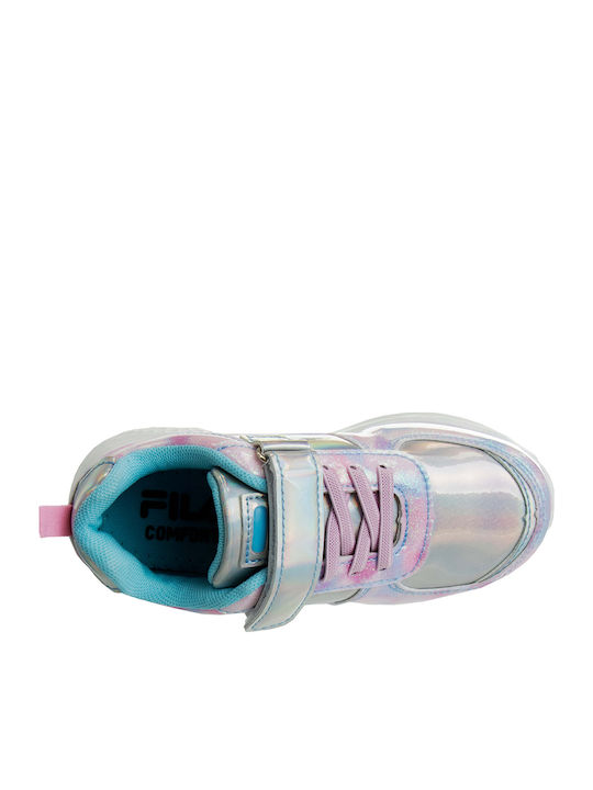 Comfort Shine 2 Kinder Sneakers mit Klettverschluss Silber