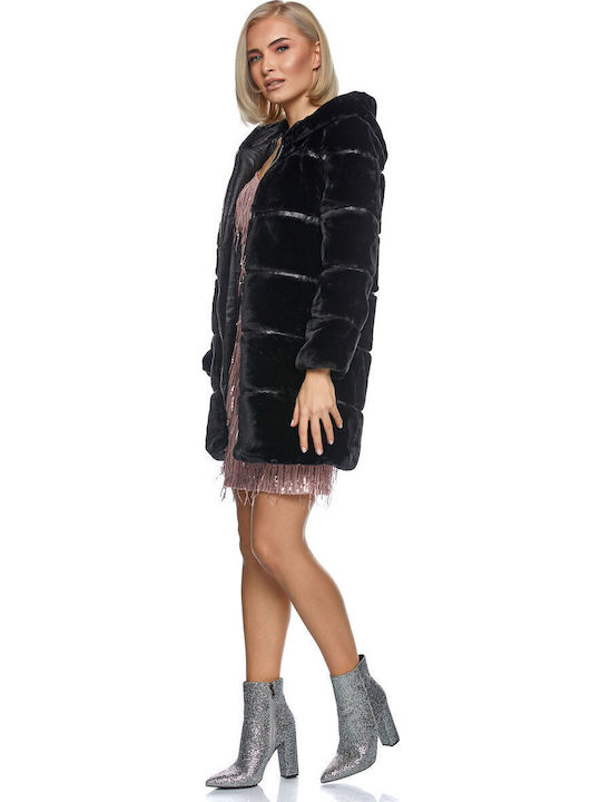 Women's Short Fur Black