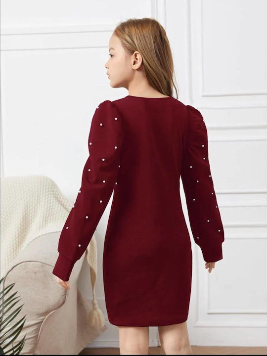 Woman's Fashion Kids Dress Red