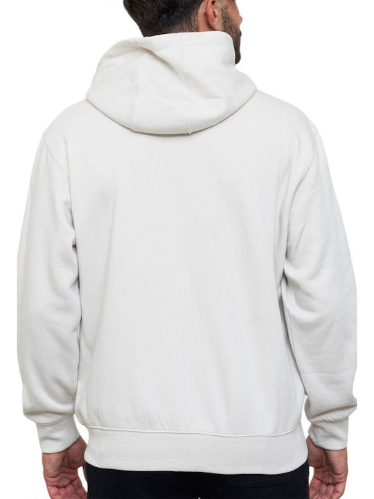 Sweatshirt Für Herren Mit Kapuze Weiß