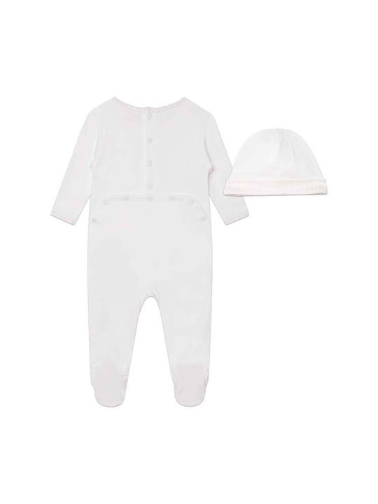 Michael Kors Baby Bodysuit Set with Accessories White