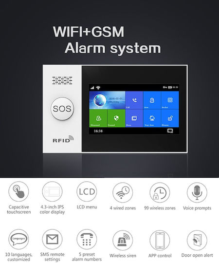 PGST PG-107 E Wireless Alarm System (Wi-Fi)