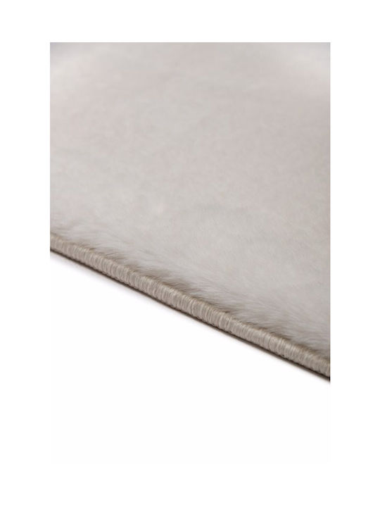 Persika Lagos Covor Rectangular Shaggy Din blană Off White