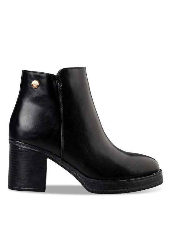 Envie Shoes Damen Knöchelstiefel Schwarz