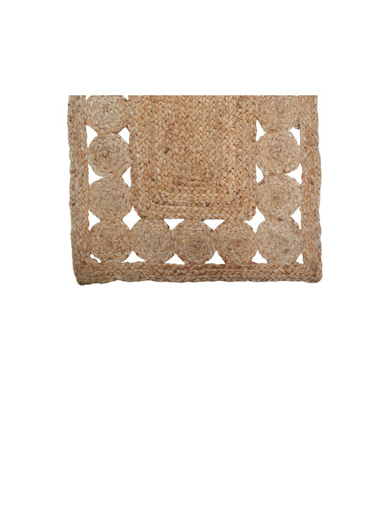 Ankor Rug Rectangular Summer from Jute Brown