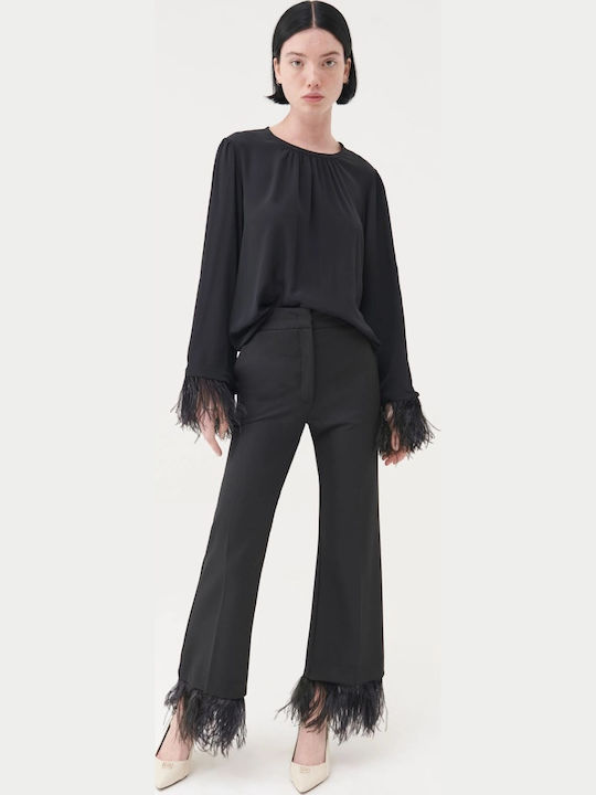 Women's Blouse Long Sleeve Black