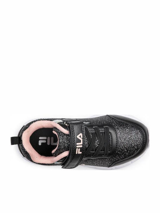 Memory Flash Gordon Kids Sneakers with Scratch & Lights Black