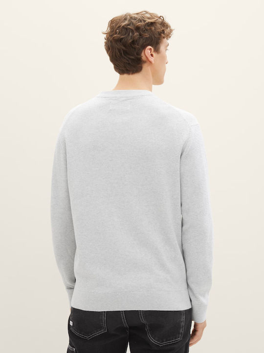 Tom Tailor Herren Langarm-Pullover Gray