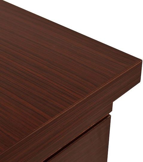 Office Drawer Wooden with Lock Wenge 40x46x75cm