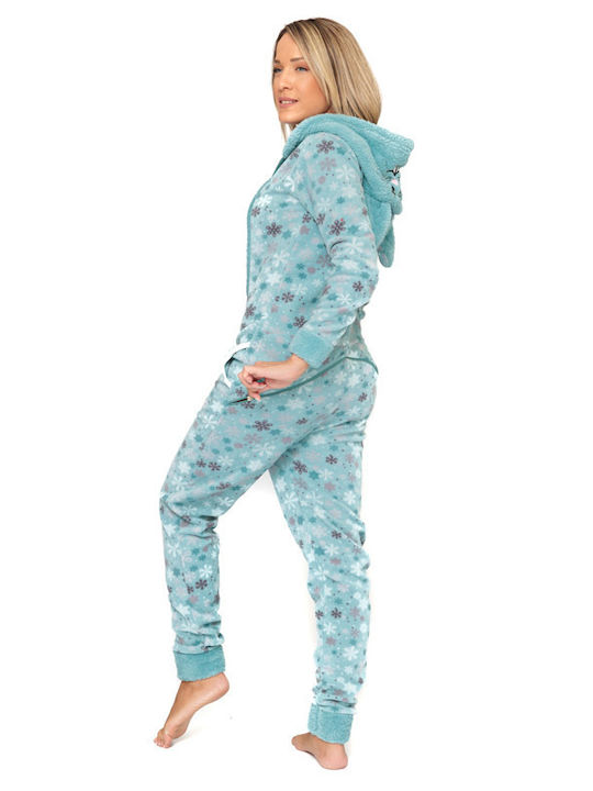 Women's Full Body Fleece Pyjamas (20192-1)