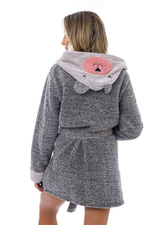 Damen-Fleece-Bademantel (6200)