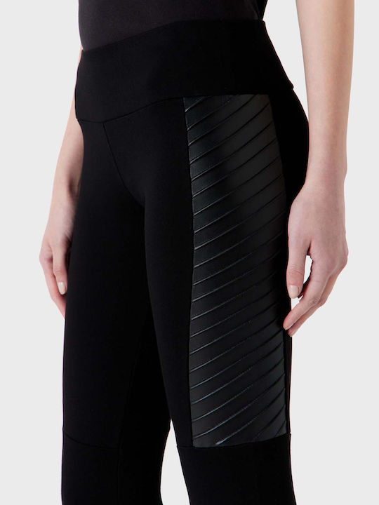 Emporio Armani Frauen Lang Leggings Schwarz