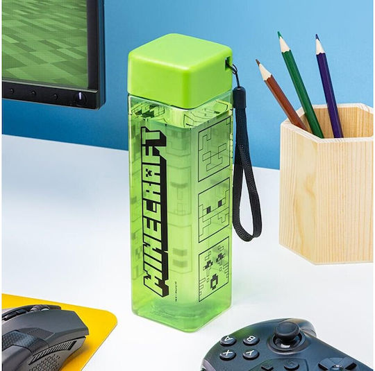 PCMerch Kinderflasche Minecraft Kunststoff Grün 500ml