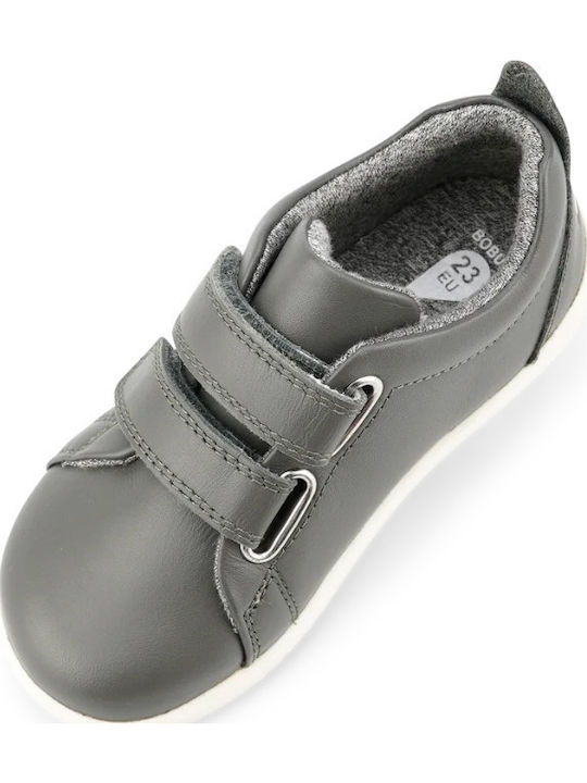Iwalk Ghete Copii din Piele cu Velcro Gri