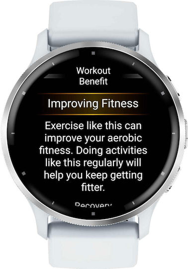Garmin Venu 3 Stainless Steel 45mm Waterproof Smartwatch with Heart Rate Monitor (Silver Stainless Steel Bezel with Whitestone Case and Silicone Band)