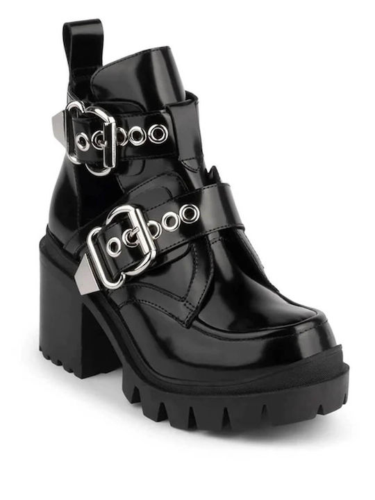 Jeffrey Campbell Cravel-lo Boots Black