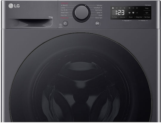 LG Waschmaschine 11kg mit Dampftechnologie 1400 Umdrehungen TurboWash Gray F4WR511S2M