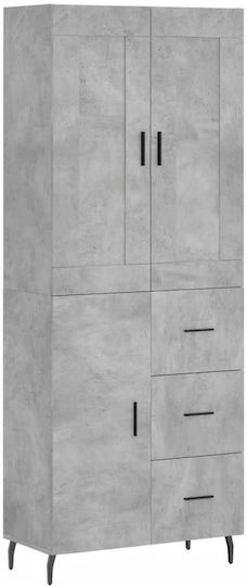 Ντουλάπα Γραφείου Ξύλινη Sonoma 69.5x34x180cm