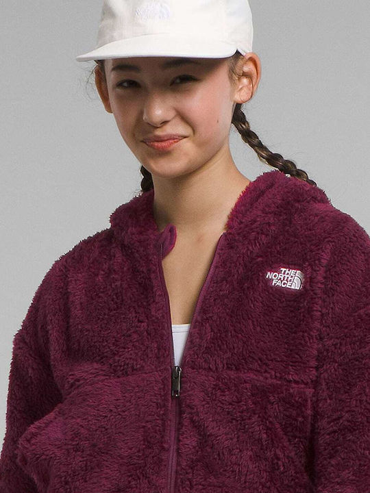 Kids Sweatshirt Cardigan with Hood Purple