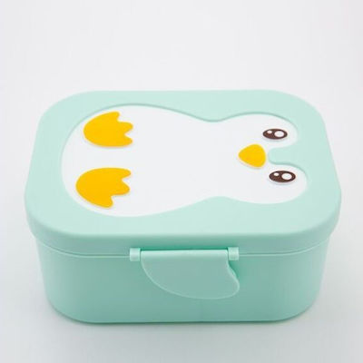 Yuko Kids Lunch Plastic Box Turquoise