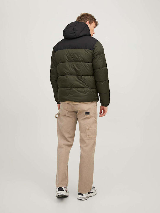 Winter Jacket Puffer Khaki