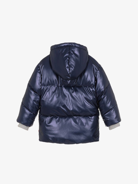 Kids' Casual Jacket Long with Hood Blue