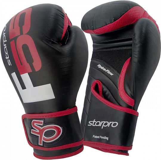 Starpro Starpro F55 Mănuși de box din piele sintetică pentru competiție negre