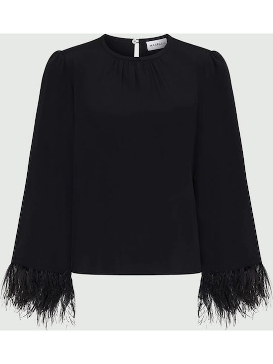 Women's Blouse Long Sleeve Black