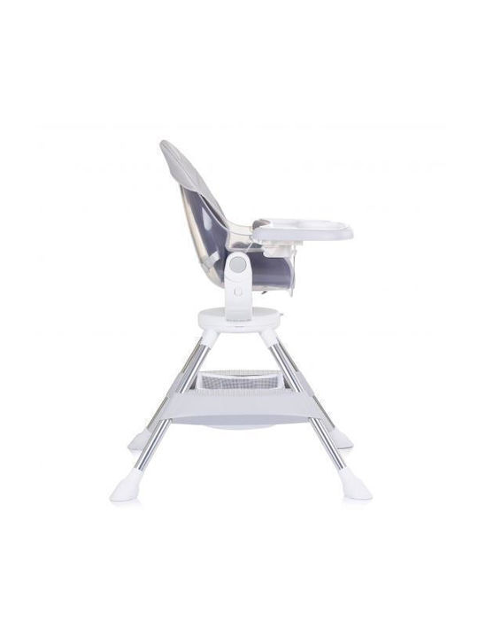 Chipolino Vision Baby Highchair with Adjustable Height Gray