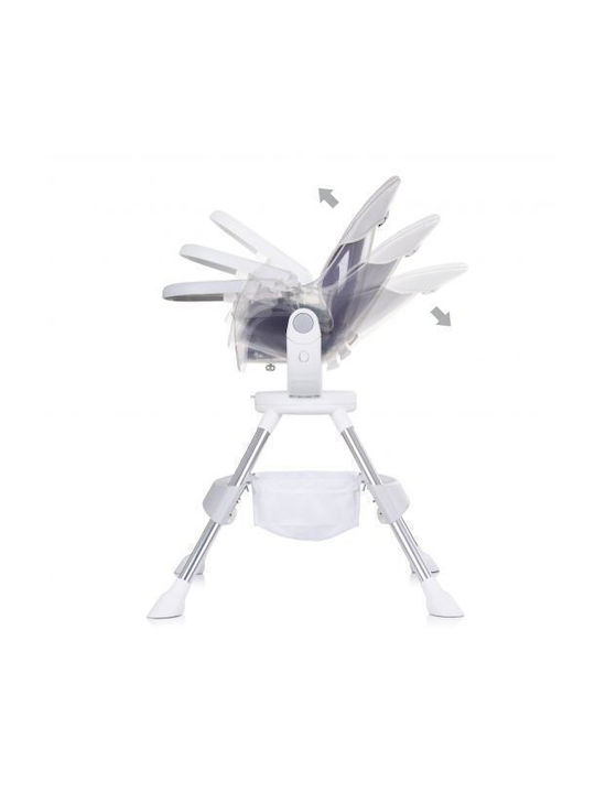 Chipolino Vision Baby Highchair with Adjustable Height Gray