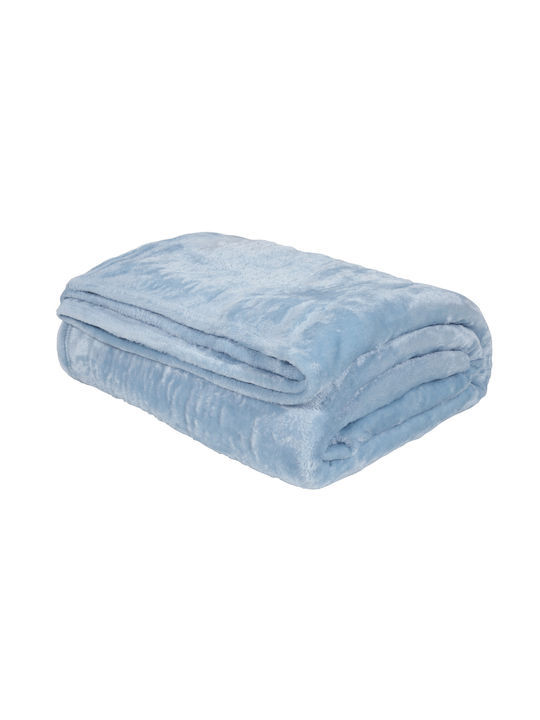 Das Home Blanket Velvet Single 160x220cm 1344 Blue (#1344)