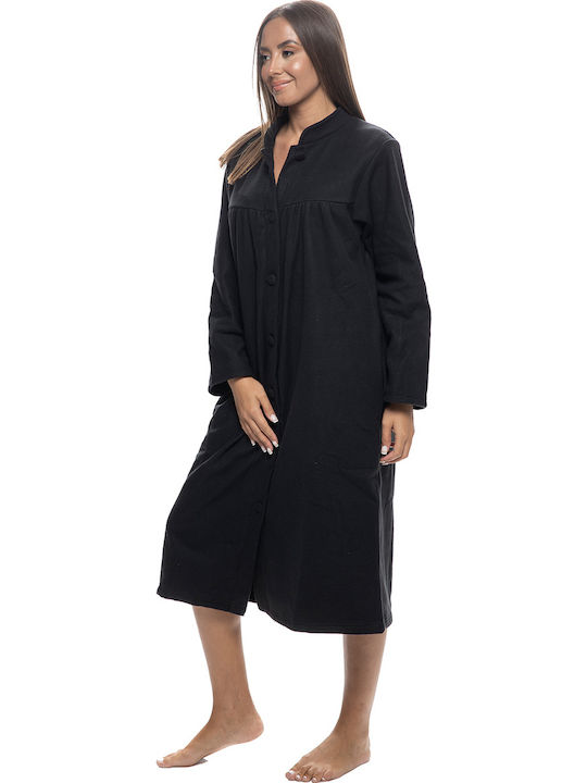 Koyote Winter Women's Fleece Robe Black