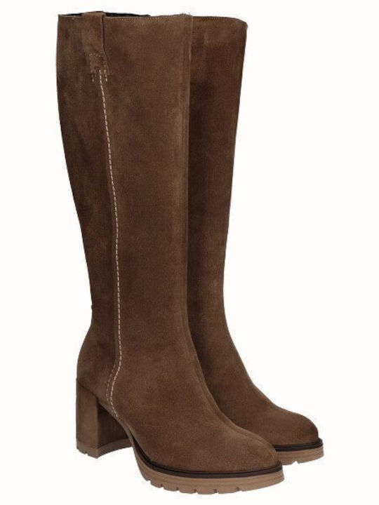 Viguera Wildleder Damenstiefel Braun